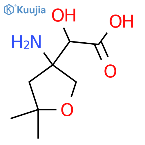 2-(3-Amino-5,5-dimethyloxolan-3-yl)-2-hydroxyacetic acid structure