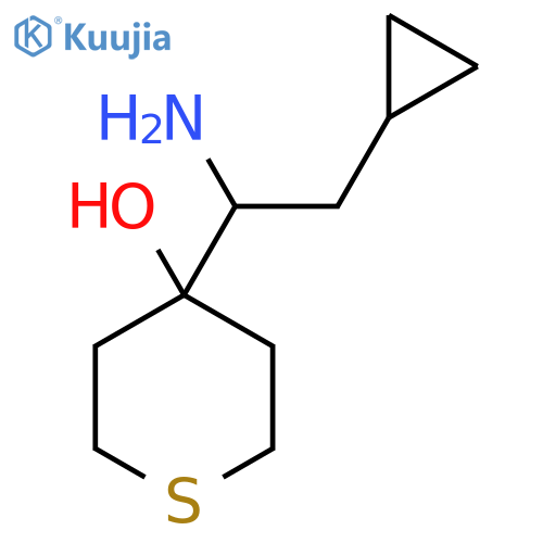 4-(1-Amino-2-cyclopropylethyl)thian-4-ol structure