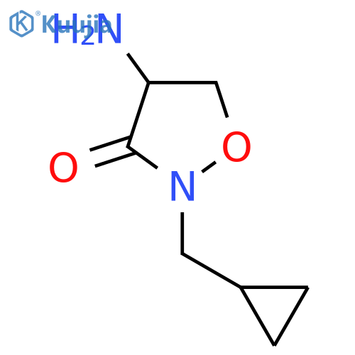 4-Amino-2-(cyclopropylmethyl)-1,2-oxazolidin-3-one structure