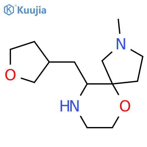 2-methyl-10-(oxolan-3-ylmethyl)-6-oxa-2,9-diazaspiro4.5decane structure