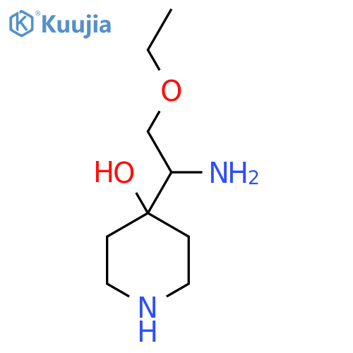 4-(1-Amino-2-ethoxyethyl)piperidin-4-ol structure