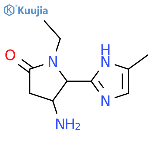 4-amino-1-ethyl-5-(4-methyl-1H-imidazol-2-yl)pyrrolidin-2-one structure