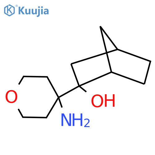 2-(4-aminooxan-4-yl)bicyclo2.2.1heptan-2-ol structure