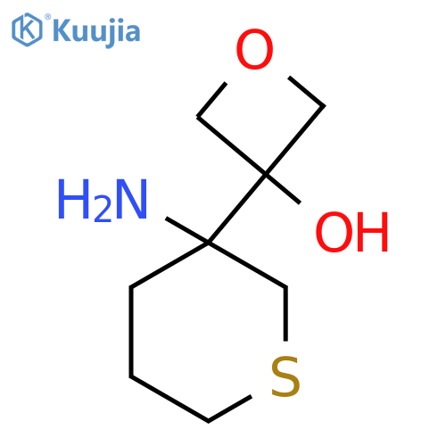 3-(3-aminothian-3-yl)oxetan-3-ol structure