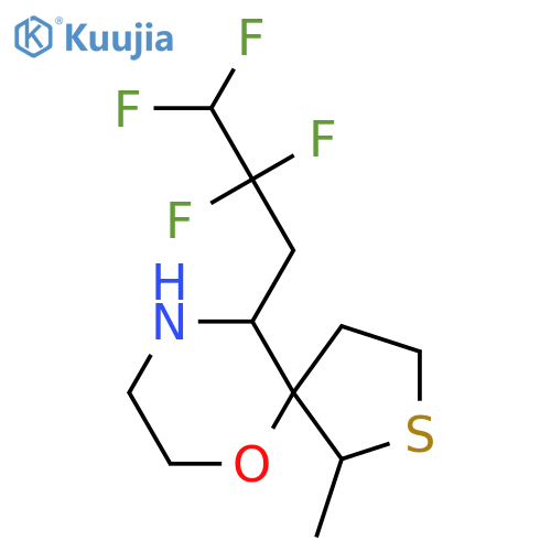1-methyl-10-(2,2,3,3-tetrafluoropropyl)-6-oxa-2-thia-9-azaspiro4.5decane structure