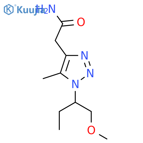 2-1-(1-methoxybutan-2-yl)-5-methyl-1H-1,2,3-triazol-4-ylacetamide structure