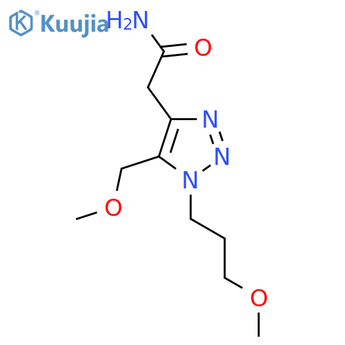 2-5-(methoxymethyl)-1-(3-methoxypropyl)-1H-1,2,3-triazol-4-ylacetamide structure