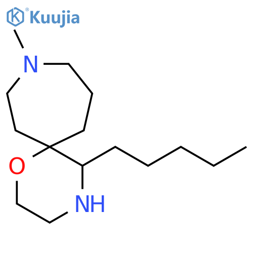 9-methyl-5-pentyl-1-oxa-4,9-diazaspiro5.6dodecane structure