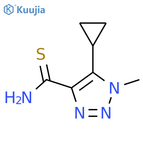 5-cyclopropyl-1-methyl-1H-1,2,3-triazole-4-carbothioamide structure