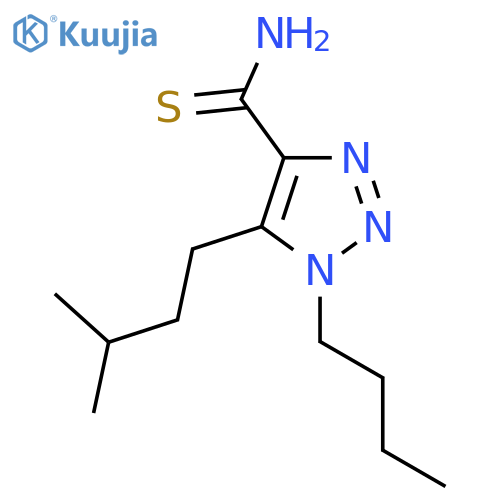 1-butyl-5-(3-methylbutyl)-1H-1,2,3-triazole-4-carbothioamide structure