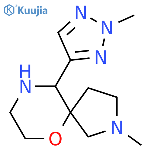 2-methyl-10-(2-methyl-2H-1,2,3-triazol-4-yl)-6-oxa-2,9-diazaspiro4.5decane structure