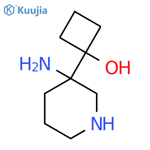 1-(3-aminopiperidin-3-yl)cyclobutan-1-ol structure