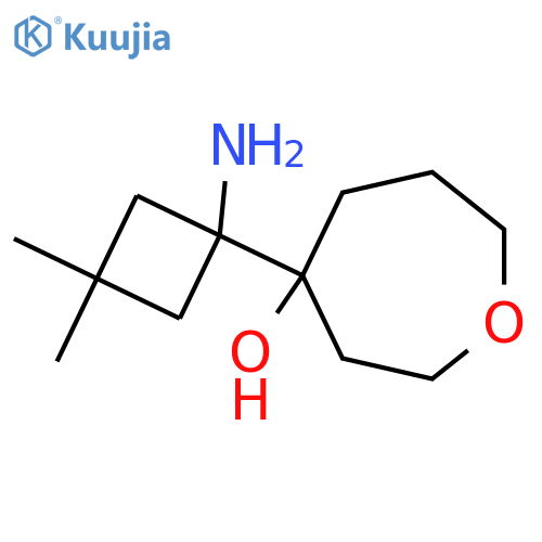 4-(1-amino-3,3-dimethylcyclobutyl)oxepan-4-ol structure