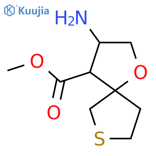 methyl 3-amino-1-oxa-7-thiaspiro4.4nonane-4-carboxylate structure