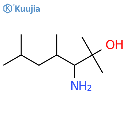 3-amino-2,4,6-trimethylheptan-2-ol structure