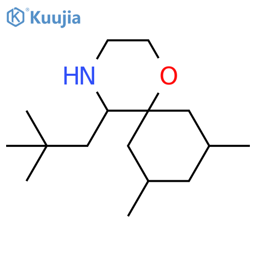 5-(2,2-dimethylpropyl)-8,10-dimethyl-1-oxa-4-azaspiro5.5undecane structure
