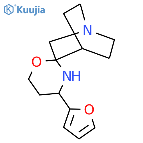 4'-(furan-2-yl)-4-azaspirobicyclo2.2.2octane-2,2'-1,3oxazinane structure