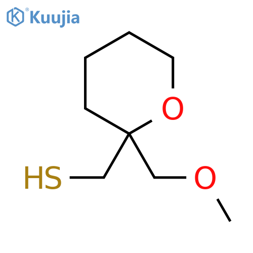 2-(methoxymethyl)oxan-2-ylmethanethiol structure