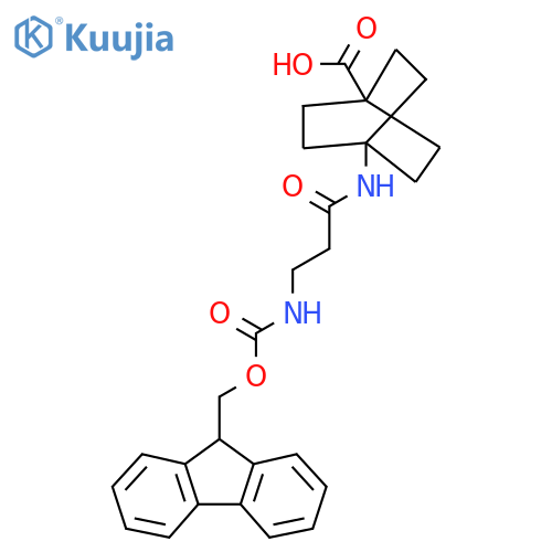 4-3-({(9H-fluoren-9-yl)methoxycarbonyl}amino)propanamidobicyclo2.2.2octane-1-carboxylic acid structure