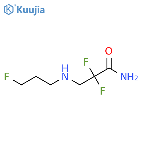 2,2-difluoro-3-(3-fluoropropyl)aminopropanamide structure