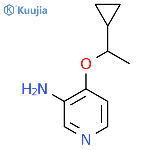 4-(1-cyclopropylethoxy)pyridin-3-amine structure