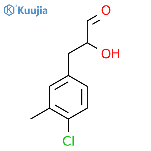 3-(4-chloro-3-methylphenyl)-2-hydroxypropanal structure
