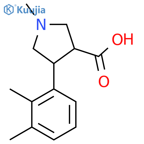 4-(2,3-dimethylphenyl)-1-methylpyrrolidine-3-carboxylic acid structure