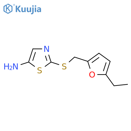 2-{(5-ethylfuran-2-yl)methylsulfanyl}-1,3-thiazol-5-amine structure