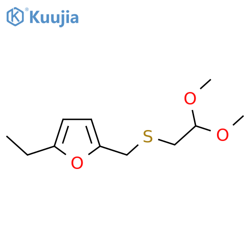 2-{(2,2-dimethoxyethyl)sulfanylmethyl}-5-ethylfuran structure