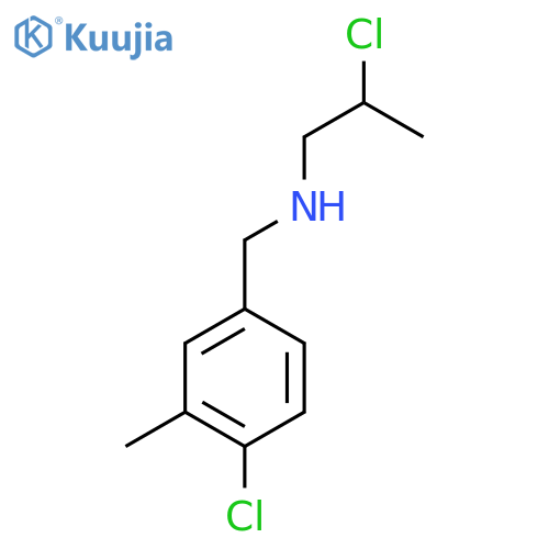 (4-chloro-3-methylphenyl)methyl(2-chloropropyl)amine structure