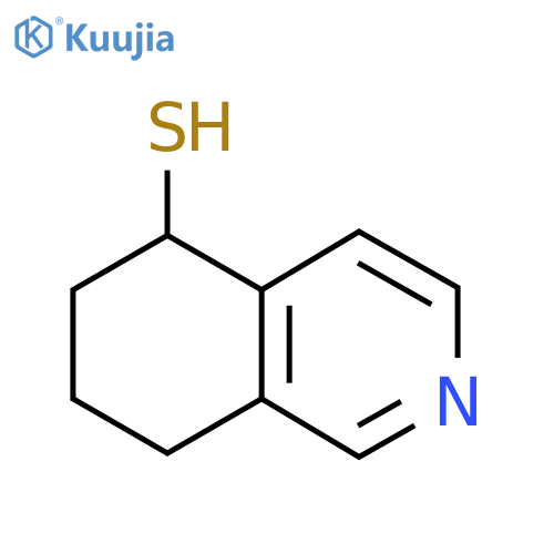 5,6,7,8-tetrahydroisoquinoline-5-thiol structure