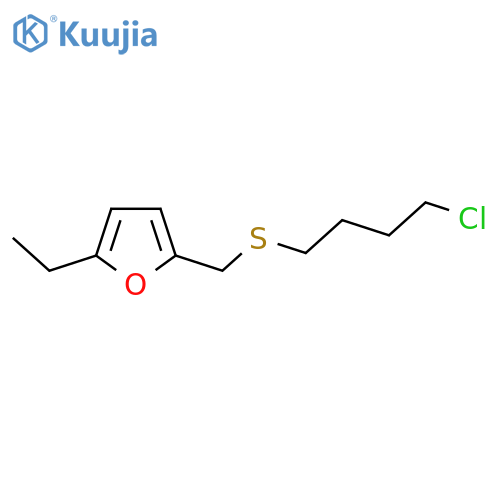 2-{(4-chlorobutyl)sulfanylmethyl}-5-ethylfuran structure