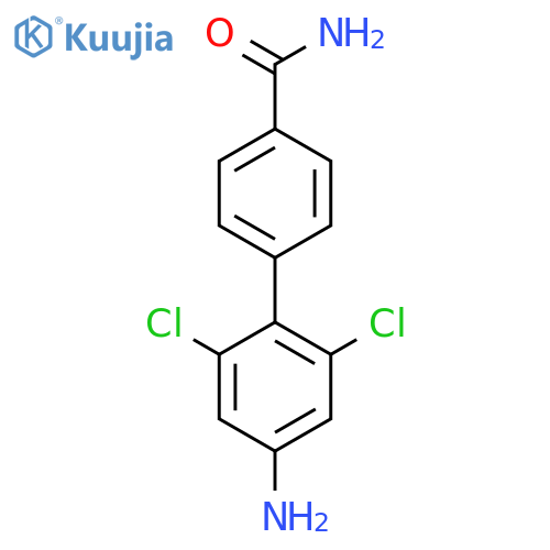 4-(4-amino-2,6-dichlorophenyl)benzamide structure