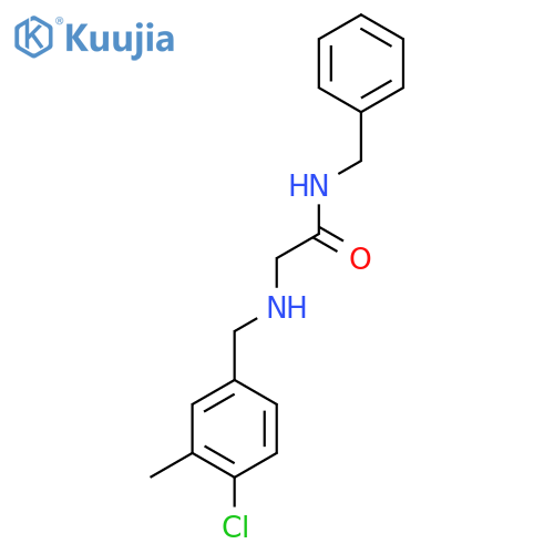 N-benzyl-2-{(4-chloro-3-methylphenyl)methylamino}acetamide structure