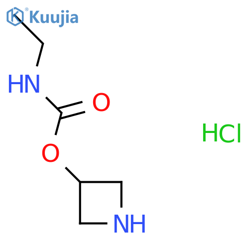 azetidin-3-yl N-ethylcarbamate hydrochloride structure