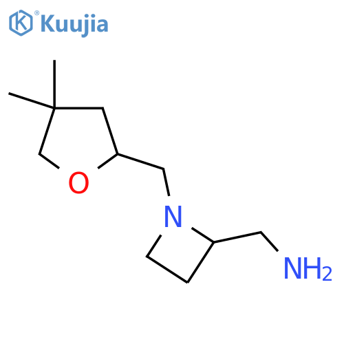 {1-(4,4-dimethyloxolan-2-yl)methylazetidin-2-yl}methanamine structure