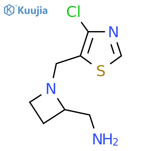 {1-(4-chloro-1,3-thiazol-5-yl)methylazetidin-2-yl}methanamine structure