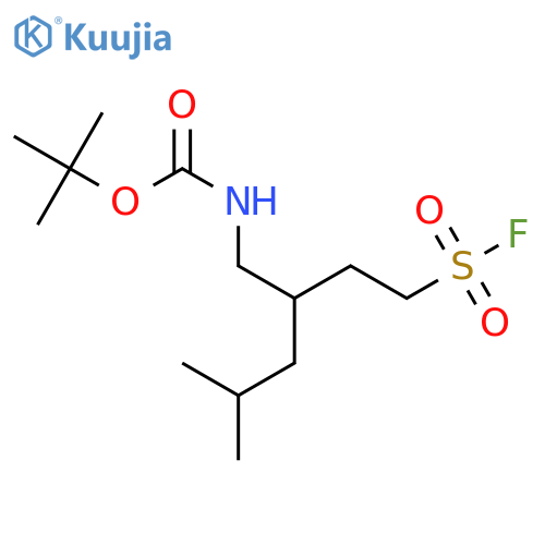tert-butyl N-4-(fluorosulfonyl)-2-(2-methylpropyl)butylcarbamate structure