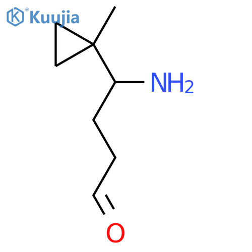 4-amino-4-(1-methylcyclopropyl)butanal structure