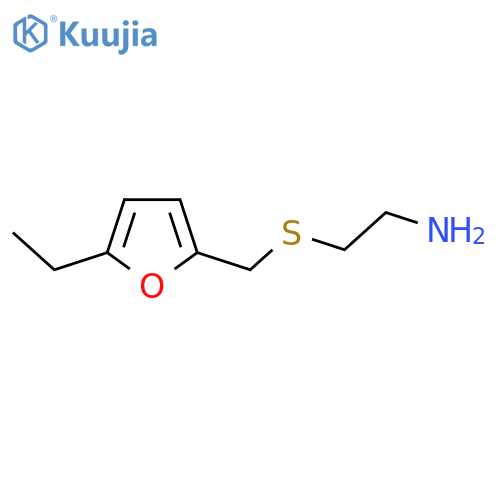 2-{(5-ethylfuran-2-yl)methylsulfanyl}ethan-1-amine structure