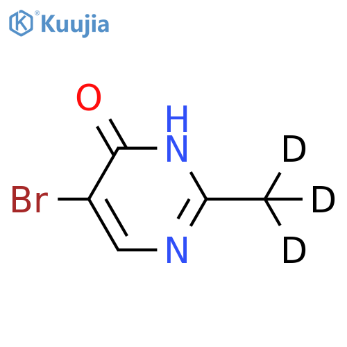 5-bromo-2-(2H3)methylpyrimidin-4-ol structure