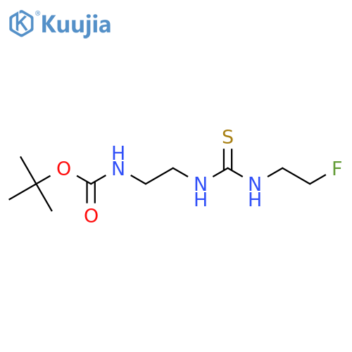 tert-butyl N-(2-{(2-fluoroethyl)carbamothioylamino}ethyl)carbamate structure