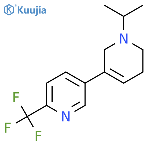 5-1-(propan-2-yl)-1,2,5,6-tetrahydropyridin-3-yl-2-(trifluoromethyl)pyridine structure