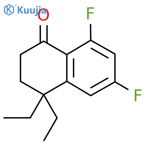 4,4-diethyl-6,8-difluoro-1,2,3,4-tetrahydronaphthalen-1-one structure