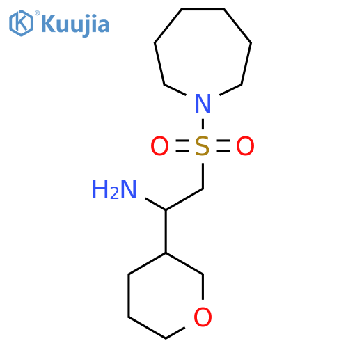 2-(azepane-1-sulfonyl)-1-(oxan-3-yl)ethan-1-amine structure