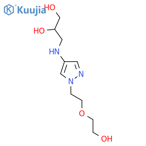 3-({1-2-(2-hydroxyethoxy)ethyl-1H-pyrazol-4-yl}amino)propane-1,2-diol structure