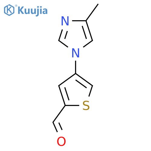 4-(4-methyl-1H-imidazol-1-yl)thiophene-2-carbaldehyde structure