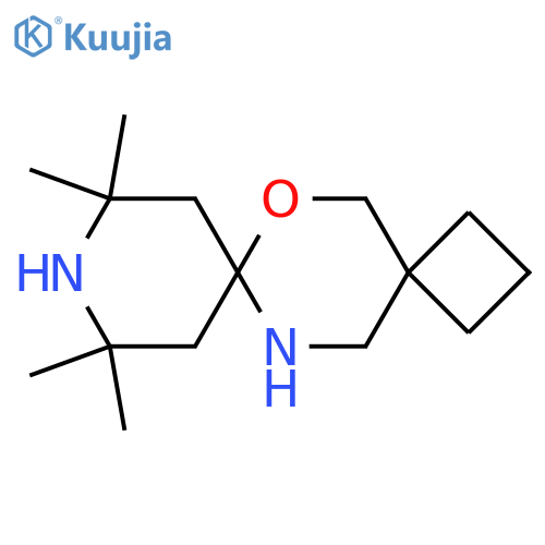 9,9,11,11-tetramethyl-6-oxa-10,13-diazadispiro3.2.5^{7}.2^{4}tetradecane structure