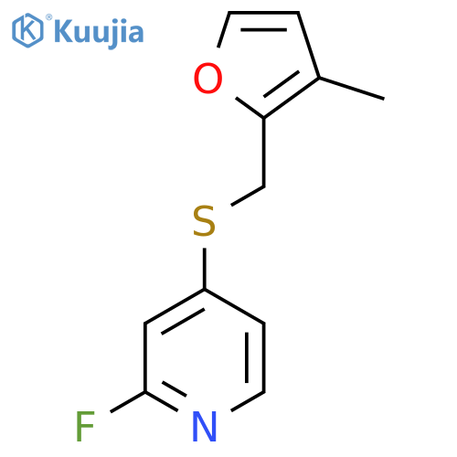 2-fluoro-4-{(3-methylfuran-2-yl)methylsulfanyl}pyridine structure