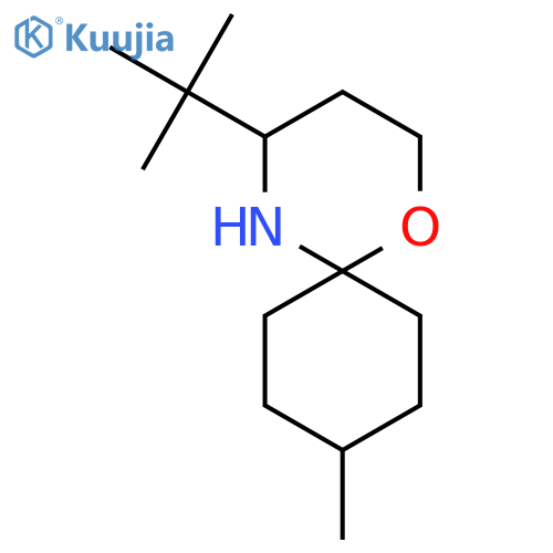 4-tert-butyl-9-methyl-1-oxa-5-azaspiro5.5undecane structure